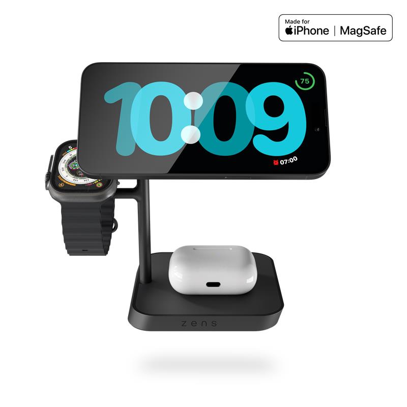 ZENS 4-in-1 MagSafe + Watch Wireless Charging Station 