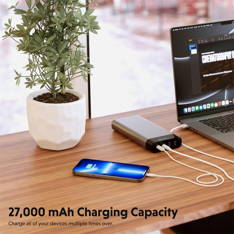 Hyper powerbank HyperJuice 245W USB-C 100Wh Battery Pack- Space Gray 