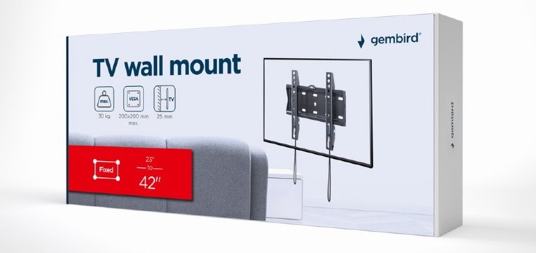 GEMBIRD Držiak TV WM-42F-01, 23"-42" (30kg) 