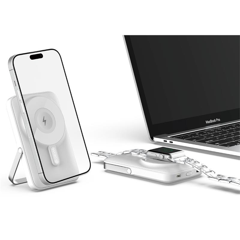Devia powerbank Extreme Speed Series Magnetic with Bracket 10.000 mAh 22.5W - White 