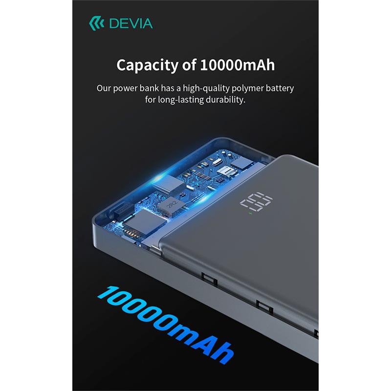 Devia powerbank Extreme Speed Series Mini 10.000 mAh PD 20W - Space Gray 