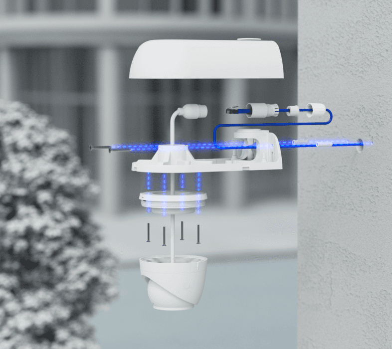 Ubiquiti UniFi Turret Camera - držiak kamery na stenu - roh/stĺp (biela) 