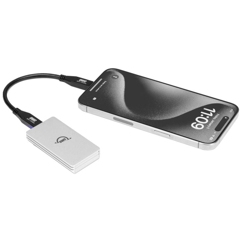 OWC 2TB Envoy Ultra Portable USB-C NVMe SSD - Silver 