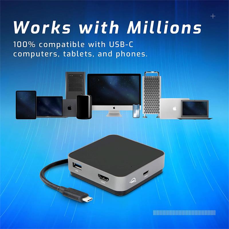 OWC USB-C Travel Dock - Space Gray 