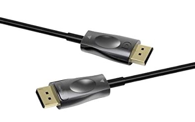 PREMIUMCORD Optický DisplayPort 1.4 pripojovací kábel M/ M,  pozlátený konektor. 50m 