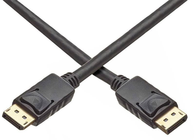 PremumCord DisplayPort 1.4 kábel M/M, pozlátené konektory, 0.5m 