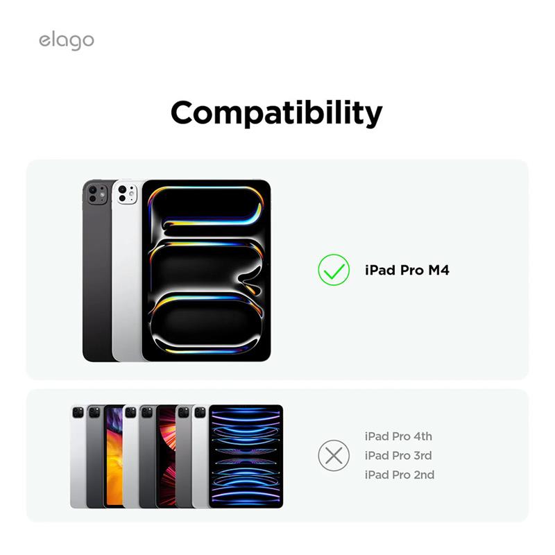 Elago puzdro Magnetic Folio Case pre iPad Pro 11" M4/M5 - Dark Gray 