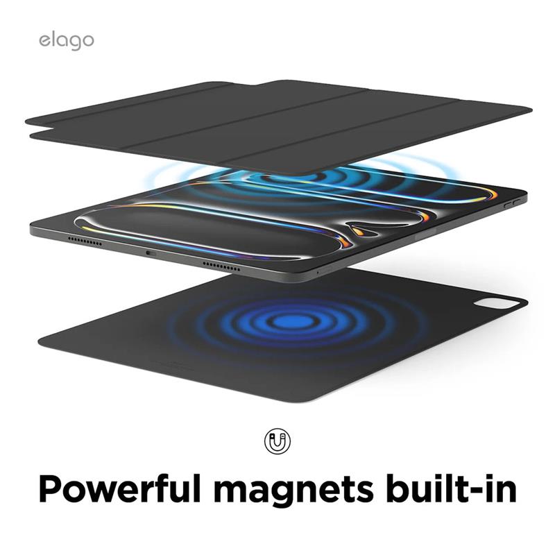 Elago puzdro Magnetic Folio Case pre iPad Pro 13" M4/M5 - Light Gray 