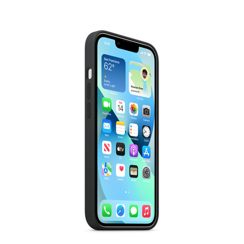 iPhone 13 Silicone Case v MagSafe – Midnight 