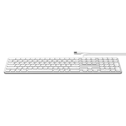 Satechi klávesnica Aluminium Wired USB Keyboard - Silver 