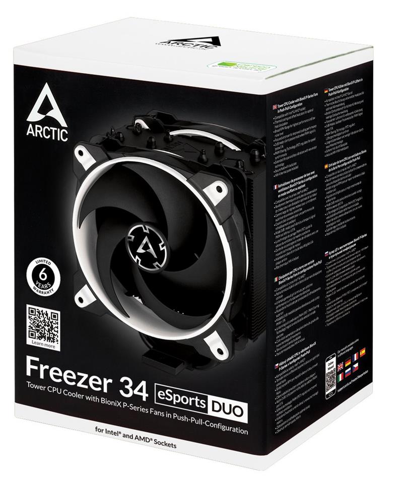 Arctic chladič CPU Freezer 34 eSports DUO - White 