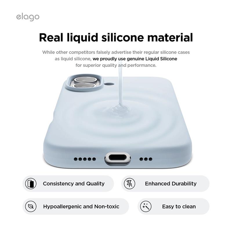 Elago kryt Silicone Case Magsafe pre iPhone 16 - Lovely Pink 