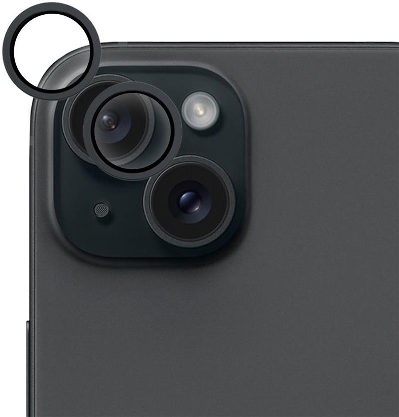 iStores by Epico Aluminium Lens Protector pre Apple iPhone 16 / 16 Plus - čierna 