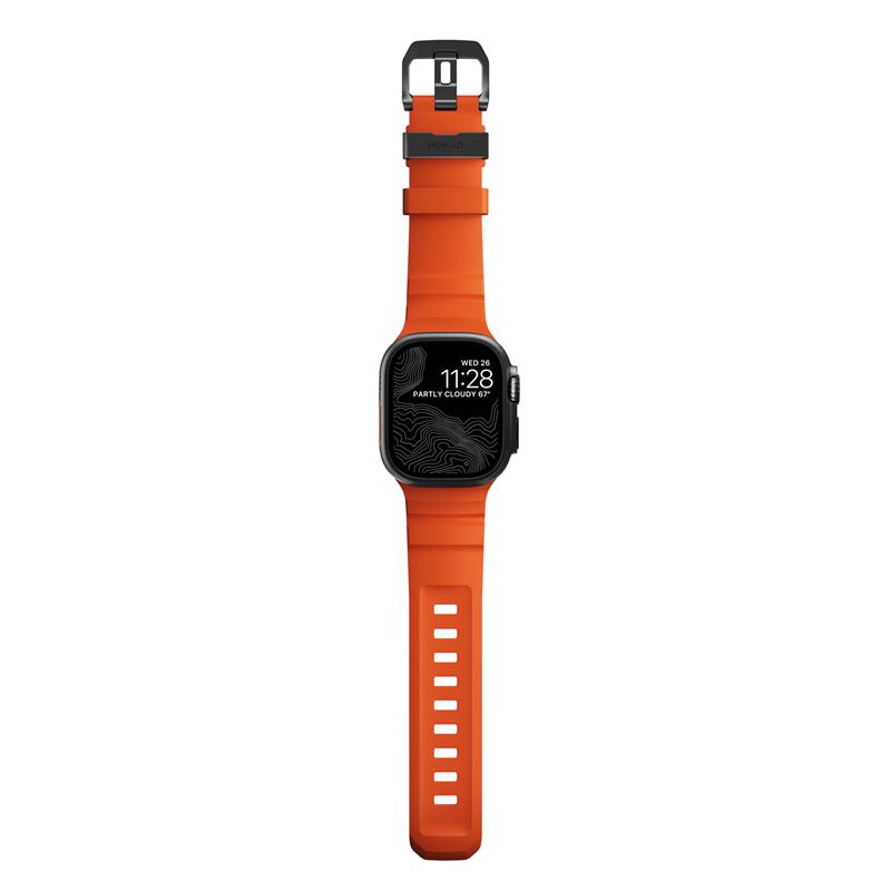 Nomad remienok Rocky Point Band pre Apple Watch 46/49mm - Magma/Black 