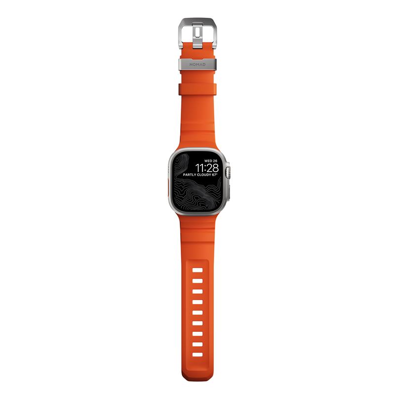 Nomad remienok Rocky Point Band pre Apple Watch 46/49mm - Magma/Natural 