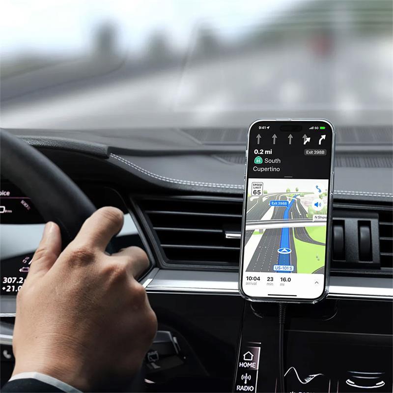 Satechi Qi2 Wireless Car Charger - Space Gray 