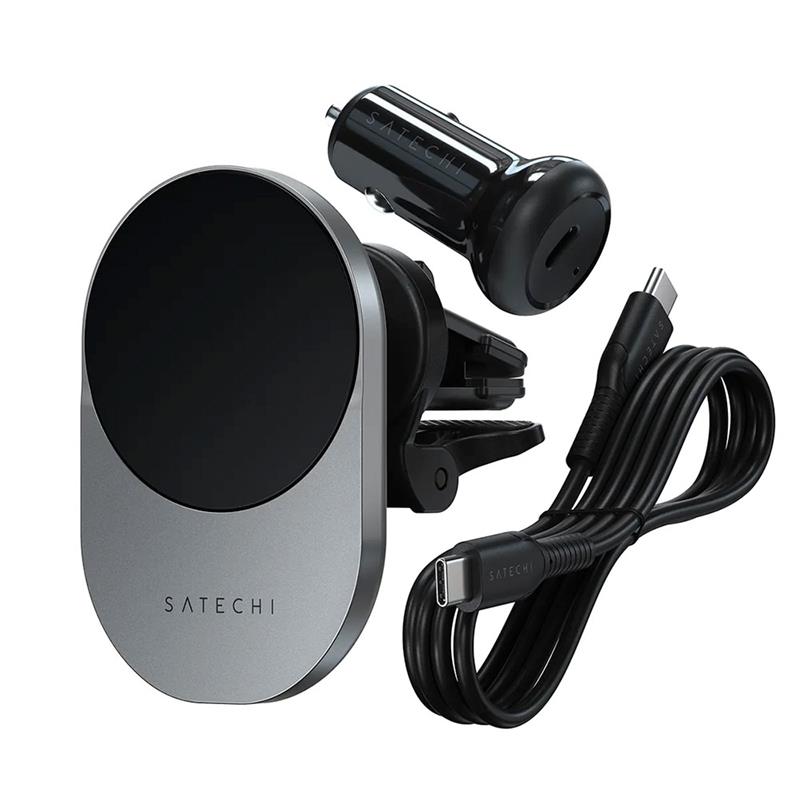 Satechi Qi2 Wireless Car Charger - Space Gray 