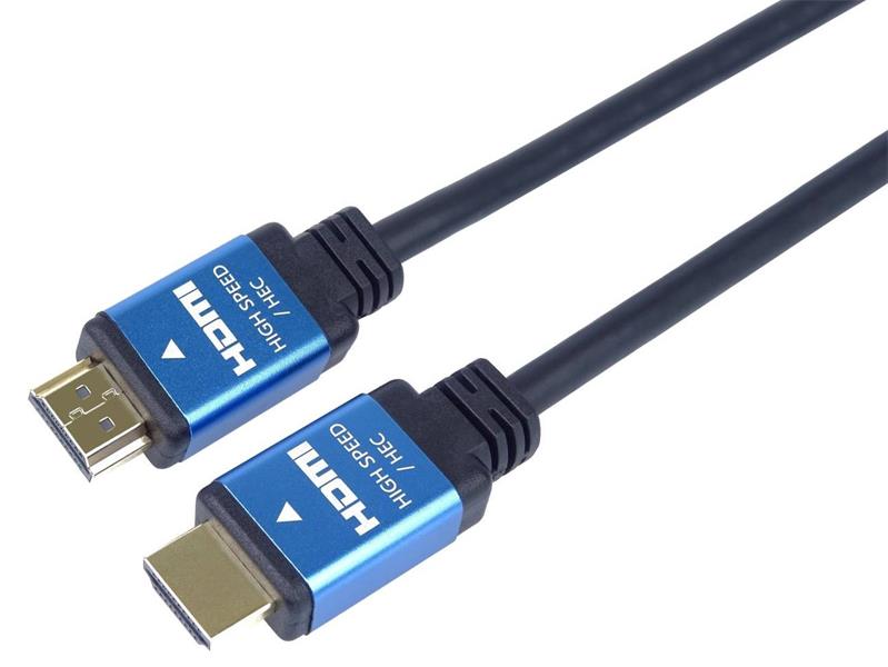 PremiumCord 4K HDMI 2.0b High Speed + Ethernet kabel, pozlátené HQ konektory, 0,5m 