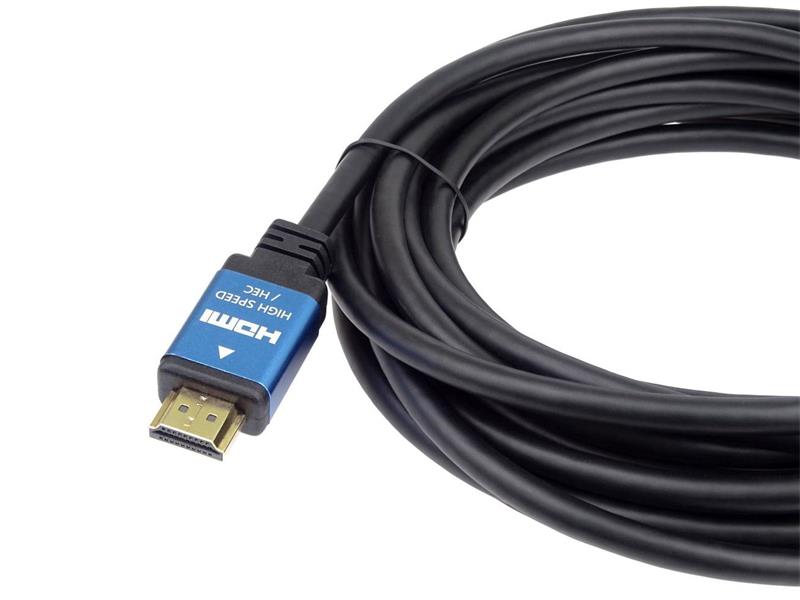 PremiumCord 4K HDMI 2.0b High Speed + Ethernet kabel, pozlátené HQ konektory, 0,5m 