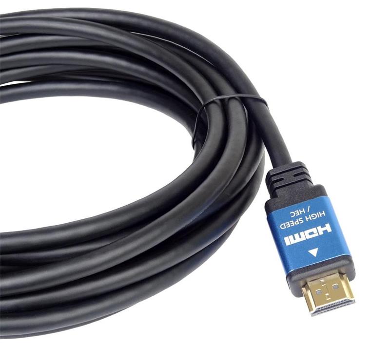 PremiumCord 4K HDMI 2.0b High Speed + Ethernet kabel, pozlátené HQ konektory, 0,5m 