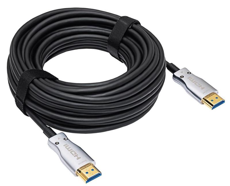 PremiumCord optický fiber High Speed with Ether. 4K@60Hz kabel 15m, M/M, pozlátené konektory 