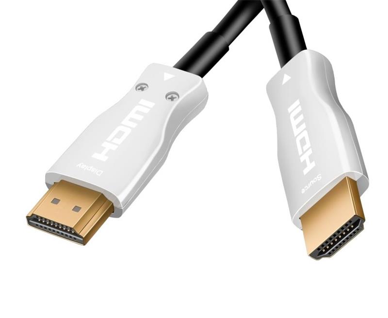 PremiumCord optický fiber High Speed with Ether. 4K@60Hz kabel 15m, M/M, pozlátené konektory 