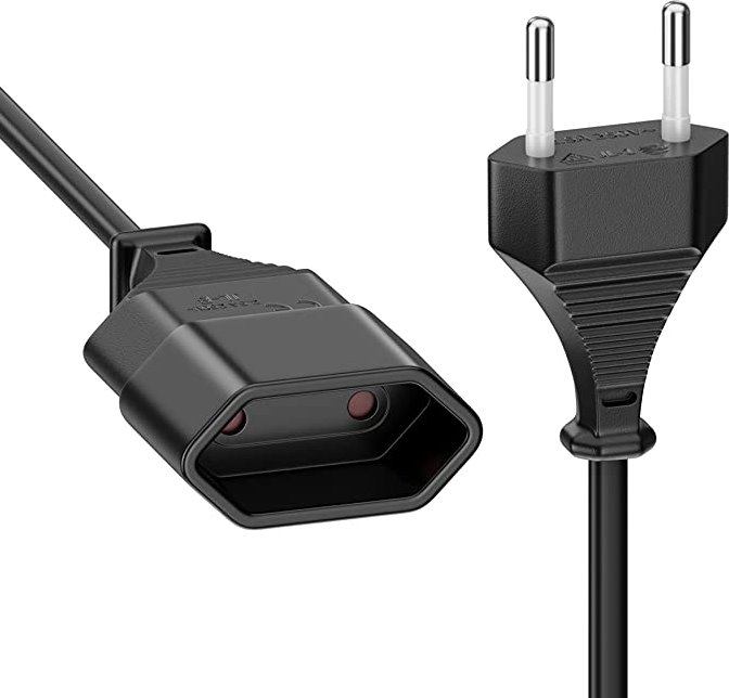 PremiumCord Kábel sieťový predlžovací dvojvidlica 230V 2m 
