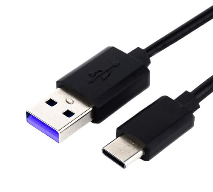 PremiumCord kábel USB-C/M - USB 2.0 A/M, Super fast charging 5A, black, 1m 
