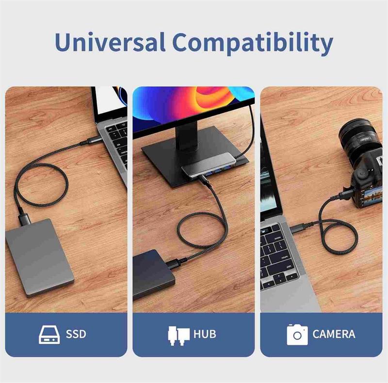 PremiumCord kábel USB-C/M - USB 2.0 A/M, Super fast charging 5A, black, 1m 