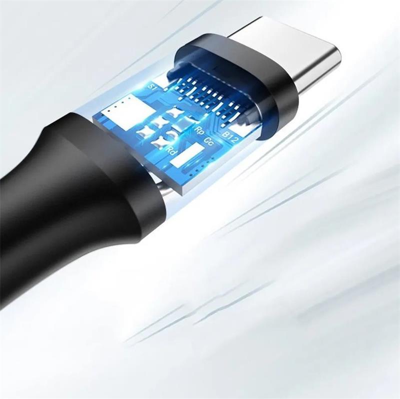 PremiumCord kábel USB-C/M - USB 2.0 A/M, Super fast charging 5A, black, 1m 