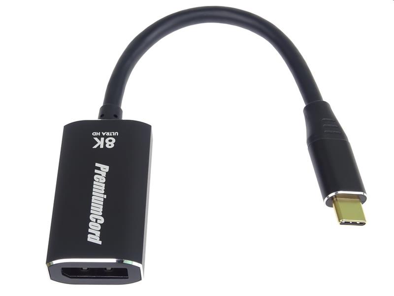 PremiumCord adaptér USB-C na DisplayPort DP1.4 8K@60Hz / 4k@120Hz 