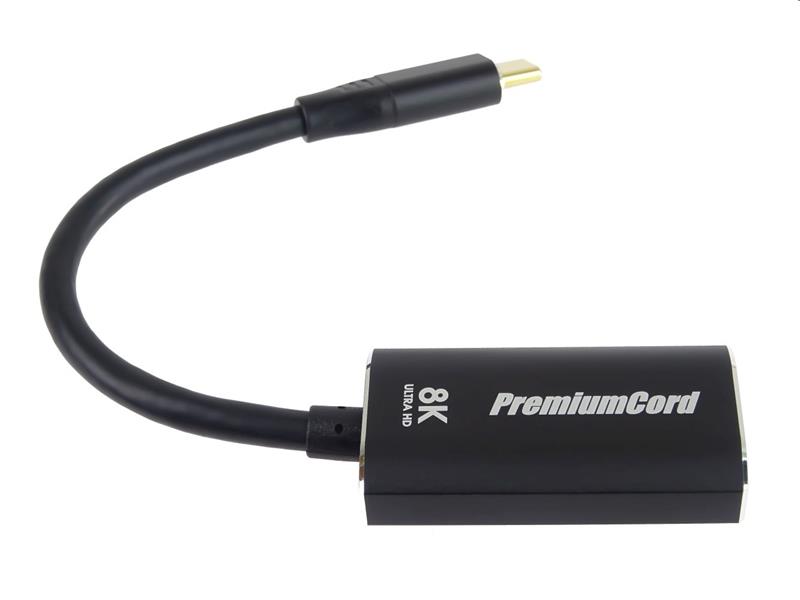 PremiumCord adaptér USB-C na DisplayPort DP1.4 8K@60Hz / 4k@120Hz 