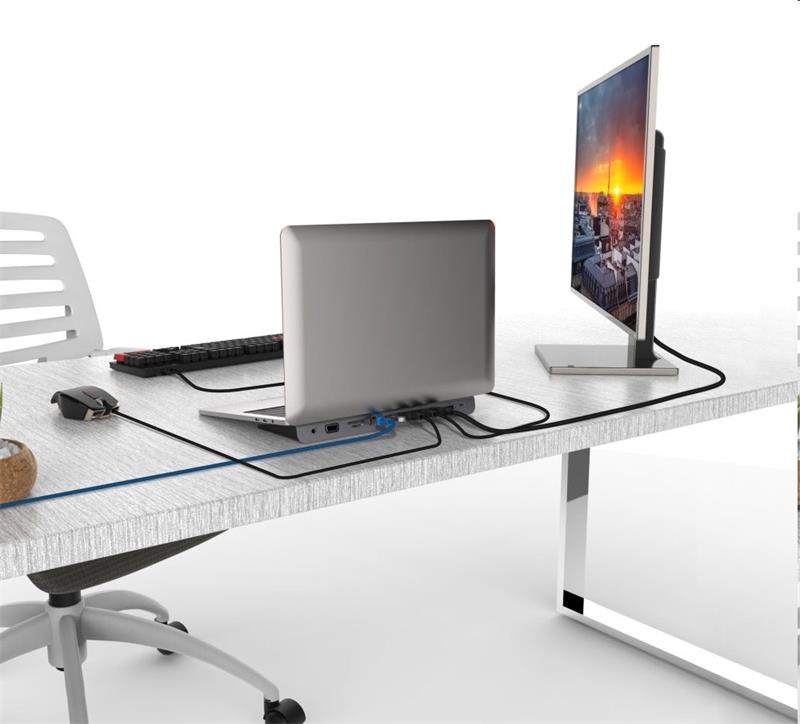 PremiumCord USB-C Full Size MST Dokovacia stanica vhodná pod notebook 