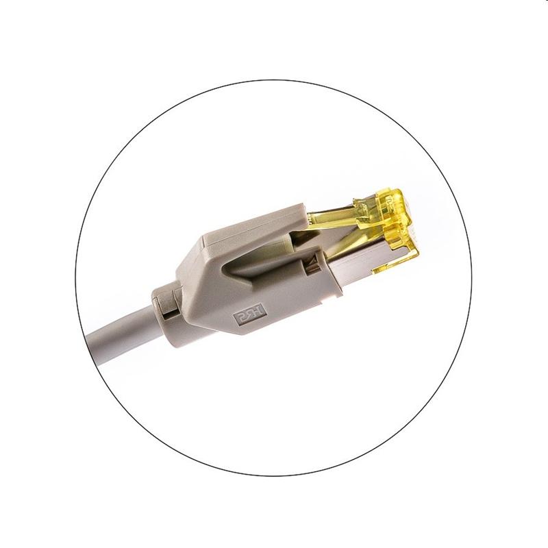 KELine patch kábel Cat5E, FTP, LSOH - 15m, šedý 