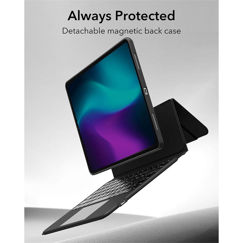 ESR klávesnica Ascend Keyboard Case pre iPad Pro 11" M4 2024 Eng - Black 