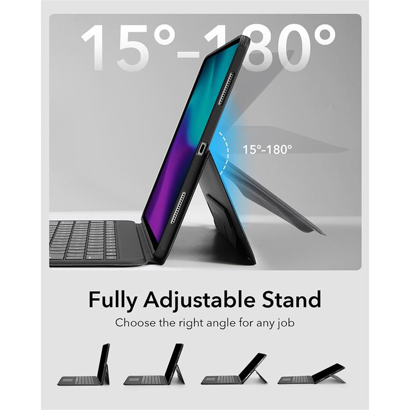 ESR klávesnica Ascend Keyboard Case pre iPad Pro 11" M4 2024 Eng - Black 