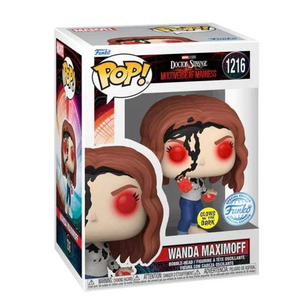 POP! Doctor Strange in the Multiverse of Madness: Wanda Maximoff (Marvel) Special Edition Glows in The Dark 