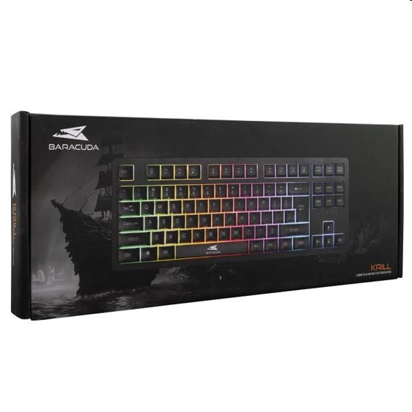 Baracuda Gaming keyboard KRILL, US, black 