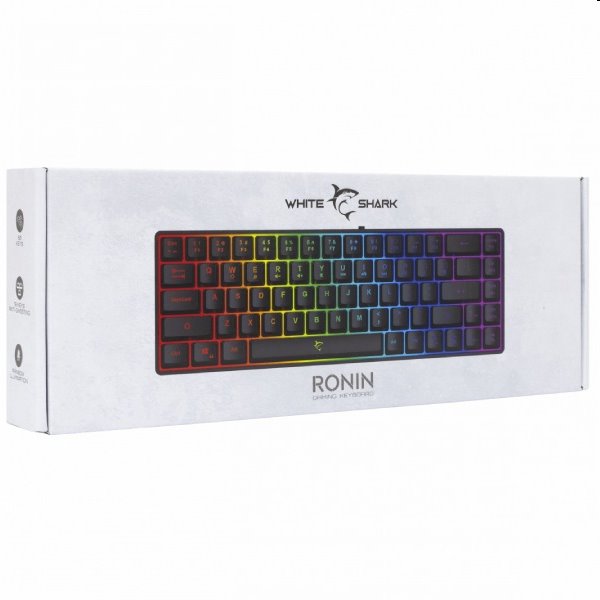 White Shark Gaming keyboard RONIN, US, black 