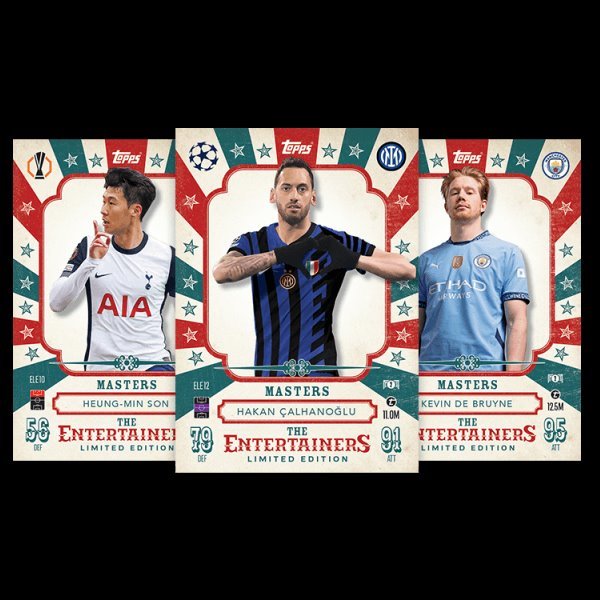 Futbalové karty Topps Match Attax TCG 2024/25 UCC Booster Tin 4 zelená 