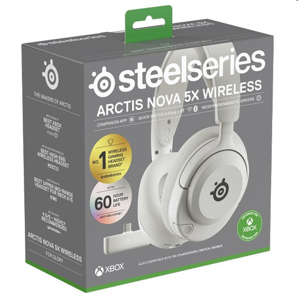 Steelseries Arctis Nova 5X for Xbox, white 