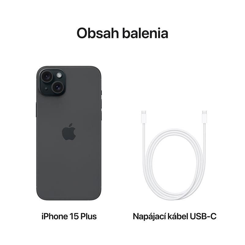 iPhone 15 Plus 128 GB čierna *Rozbalený* 
