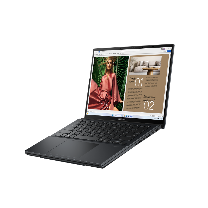 ASUS Zenbook Duo UX8406CA-OLED088W, Core Ultra 7 255H, 2x 14.0˝ 2880 x 1800/Touch, UMA, 32GB, SSD 1TB, W11H, pero, puzdr 
