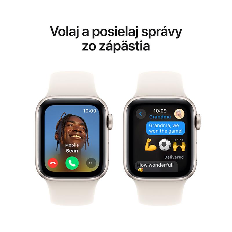 Apple Watch SE GPS + Cellular 44mm Starlight Aluminium Case with Starlight Sport Band - M/L *Rozbalený* 