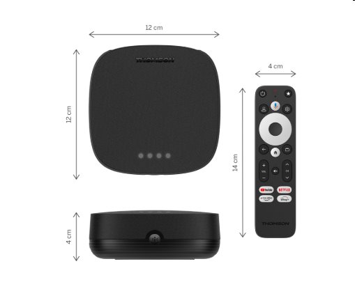 Thomson Streaming Box Plus 270 - 4K UHD, Google TV, Dolby Vision+Atmos 