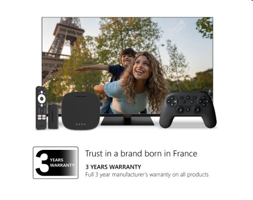 Thomson Streaming Box Plus 270 - 4K UHD, Google TV, Dolby Vision+Atmos 