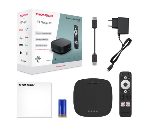 Thomson Streaming Box Plus 270 - 4K UHD, Google TV, Dolby Vision+Atmos 