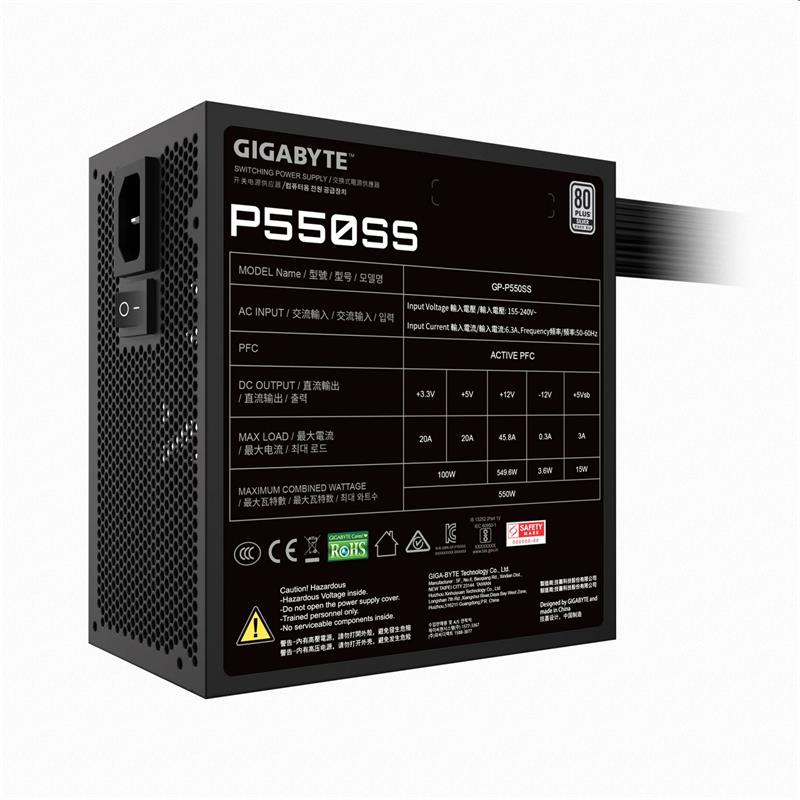 Gigabyte P550SS 550W 80+ Silver 