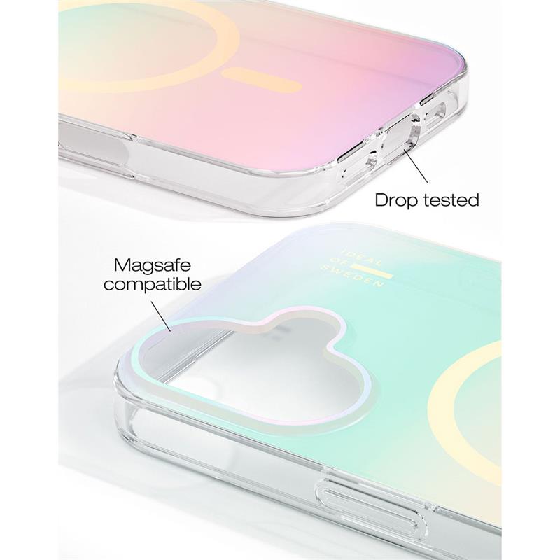 iDeal Fashion Clear Case MagSafe iPhone 16 Shimmer 