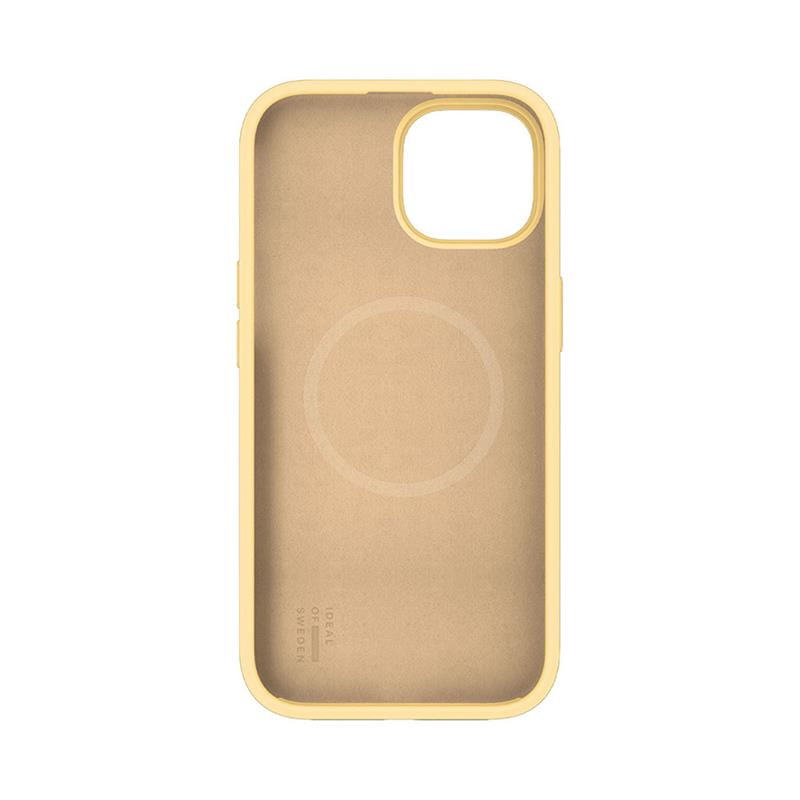 iDeal Silicone Case MagSafe iPhone 13/14/15/16e Soft Lemon 
